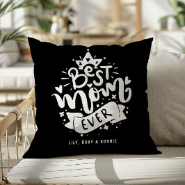 Almofada Melhor Mãe do Mundo Tipografia Dia das Mães