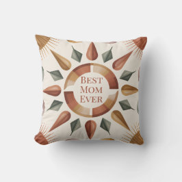 Almofada Melhor Mãe do Mundo Travesseiro Boho Presente