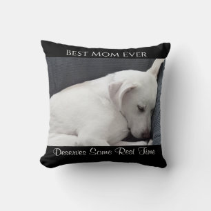 Almofada Melhor Mãe Nunca Merece Algum Cachorro Bonito No T