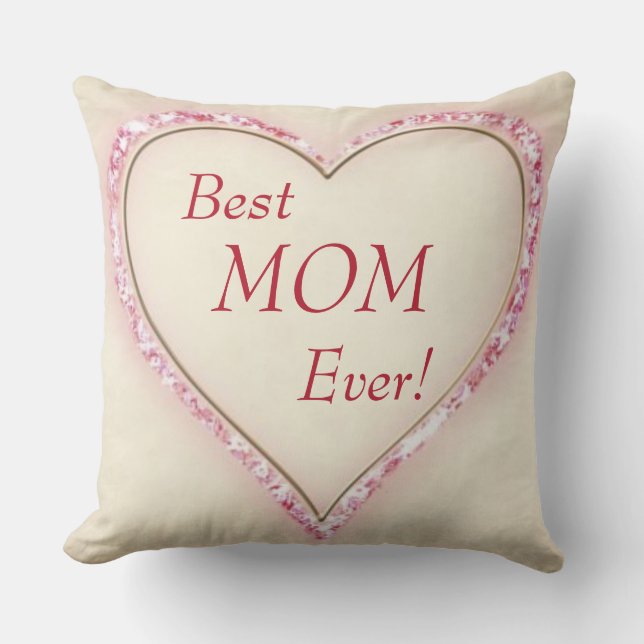 Almofada Melhor MOM do Coração Nunca (Frente)