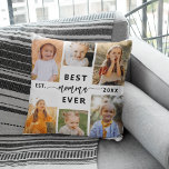 Almofada Melhor Momma - Colagem de Fotos do Dia de as mães<br><div class="desc">Celebre sua mãe com o Travesseiro decorativo de Colagem de Fotos do Dia de as mães "Melhor Mãe Nunca". Este travesseiro personalizado apresenta uma bela colagem organizada de fotos queridas, capturando momentos e memórias especiais. A mensagem sincera "Best Momma Ever" acrescenta um toque amoroso. Produzido a partir de um tecido...</div>