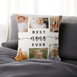 Almofada Melhor NaNa nunca - Colagem de Fotos para Netos<br><div class="desc">Celebre o "Melhor NaNa Nunca" com este Travesseiro decorativo personalizado de Colagem de Fotos para Netos. Este presente pensativo apresenta uma colagem carinhosamente organizada de fotos queridas capturando momentos especiais, complementada por uma mensagem sincera. Criado a partir de tecido macio e de alta qualidade, ele oferece conforto e estilo a...</div>