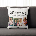 Almofada Melhor NaNa nunca - Colagem de Fotos para Netos<br><div class="desc">Celebre seu NaNa com o melhor Travesseiro decorativo de Colagem de Fotos NaNaNa nunca para netos. Esta sauna personalizada apresenta uma bela coleção de fotos queridas, capturando momentos especiais com seus netos. Feito com materiais de alta qualidade, adiciona um toque na moda e sentimental a qualquer espaço, perfeito para exibição...</div>