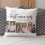 Almofada Melhor NaNa nunca - Colagem de Fotos para Netos<br><div class="desc">Celebre seu NaNa com o melhor Travesseiro decorativo de Colagem de Fotos NaNaNa nunca para netos. Esta sauna personalizada apresenta uma bela coleção de fotos queridas, capturando momentos especiais com seus netos. Feito com materiais de alta qualidade, adiciona um toque na moda e sentimental a qualquer espaço, perfeito para exibição...</div>