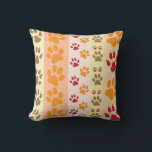 Almofada Melhor Padrão de Pets de Impressão da Pata de Cão<br><div class="desc">O padrão colorido da pata é moderno e sofisticado. Perfeito em todas as decorações, papéis de parede, papel de embrulho, tecidos, acessórios e material de estimação. Dê um presente aos seus amantes!</div>