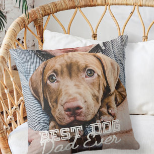 Almofada Melhor Pai De Cachorro Alguma Vez Personalizado Fo