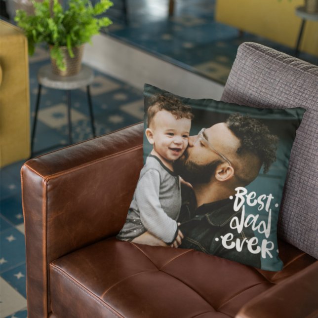 Almofada Melhor Pai de Todos Presente Personalizado com Fot (Criador carregado)