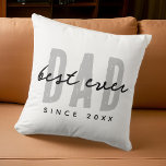 Almofada Melhor Pai Desde 20XX O Disquete Simples Moderno<br><div class="desc">Esta design simples e moderna é composta por tipografia sã-serif.</div>