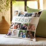 Almofada Melhor Pai do Mundo | Colagem de Fotografias<br><div class="desc">Se você está procurando por um presente de Dia de os pais realmente inesquecível, nosso travesseiro de colagem de 12 fotos é perfeito. Com recursos personalizáveis, você pode criar uma celebração única de família, amor e as memórias especiais que compartilhou. Este travesseiro permite que você expresse seu amor com um...</div>