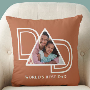 Almofada Melhor Pai do Mundo Foto Personalizada Dia dos Pai