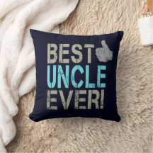 Melhor Tio Nunca Vintage Design com o polegar para