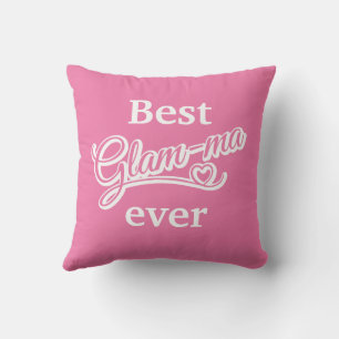 Almofada Melhor Travesseiro Glamma Nunca Foto branco/rosa
