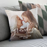 Almofada Melhor Vovó já Personalizada Foto<br><div class="desc">Dar à melhor avó um travesseiro decorativo personalizado. Crie seu próprio travesseiro personalizado,  incluindo sua foto e mensagem.</div>