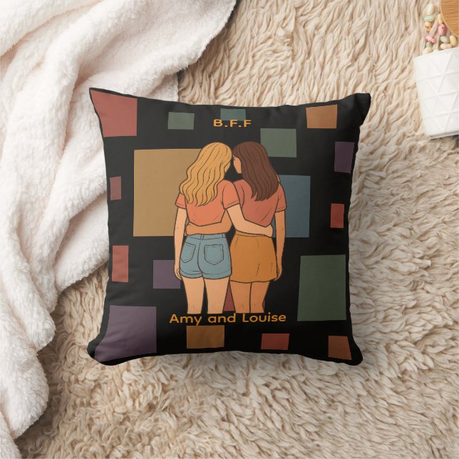 Almofada Melhores Amigas BFF Personalizadas (Cobertor)