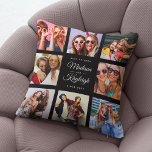 Almofada MELHORES AMIGOS Colagem de Fotos Moderna do Instag<br><div class="desc">Travesseiro de fotos personalizado com seus próprios nomes personalizados em uma grade de colagem de fotos amigável. Presente perfeito para um presente de graduação de manutenção ou uma doce surpresa de aniversário para seu melhor amigo para sempre. Esta é a versão negra.</div>