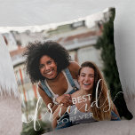 Almofada Melhores Amigos para o Script Overlay 2 Photo<br><div class="desc">Melhores amigos para sempre travesseiro de fotos com uma camada elegante de texto. O modelo de foto está configurado para você adicionar suas próprias fotos - uma da frente e outra no verso. A frente também tem a camada de texto que lê "melhores amigos para sempre" em escrita à mão...</div>