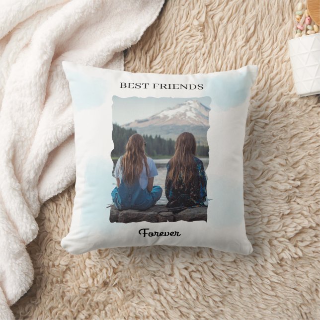 Almofada Melhores Amigos Para Sempre Foto Personalizada (Cobertor)