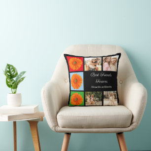 Almofada Melhores amigos personalizados para sempre colagem