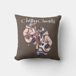 Almofada Melodias Engeladas: Penguin Duo Rocha Sobre