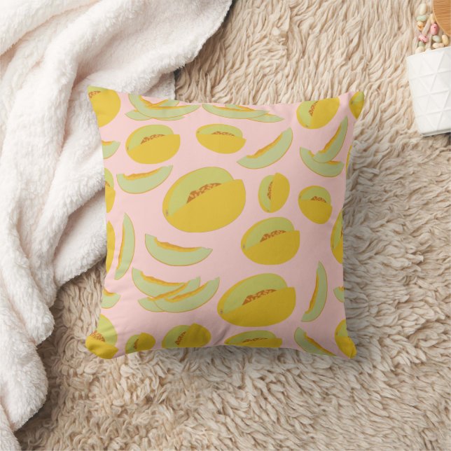 Almofada Melões Honeydew Padrão de Frutas (Cobertor)