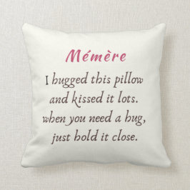 Almofada Memere eu abracei este travesseiro