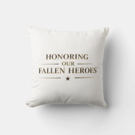 Almofada Memorial Day / Cojín Honoring Our Fallen Heroes