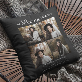 Almofada Memorial de Colagem Fotográfica Moderna 4 Crianças