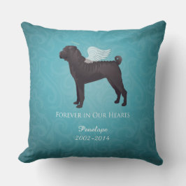 Almofada Memorial e Simpatia do Pet Shar Pei Negro Chinês