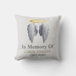 Almofada Memorial Halo & Angel Wings Travesseiro decorativo
