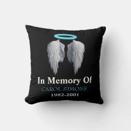 Almofada Memorial Halo & Angel Wings Travesseiro decorativo
