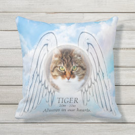 Almofada Memorial Pet Personalizado com Asas Anjos