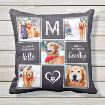Memorial Rustic Pet Dog Keepsasaame Colagem de Fot