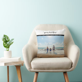 Almofada Memórias personalizadas de amor da família de foto