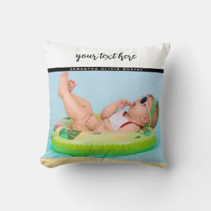 Almofada Memórias personalizadas de amor e nome do bebê fot