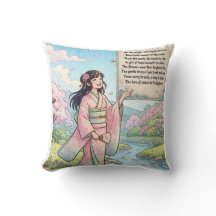 Menina Anime de Kimono com Poesia na Chegada da Pr