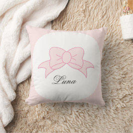 Almofada Menina Arco Rosa Fofo Personalizado