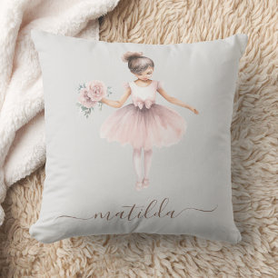 Almofada Menina Ballerina Cute Watercolor