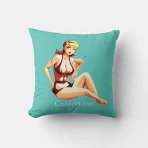 Almofada Menina Bikini, Loura-branca, Thunder_Cove