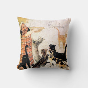 Almofada Menina com gatos, Alexandre Steinlen