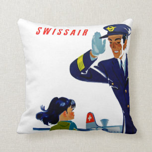 Almofada Menina de Swissair