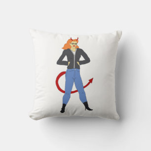 Almofada menina diabólica