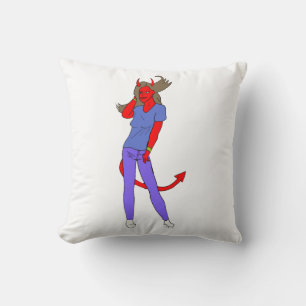 Almofada menina diabólica