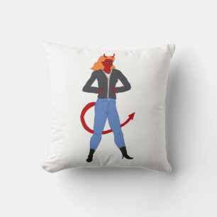 Almofada menina diabólica
