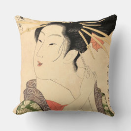 Almofada Menina do japonês de Ukiyo-e