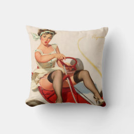 Almofada Menina engraçada do pinup