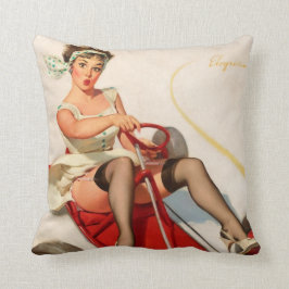 Almofada Menina engraçada do pinup