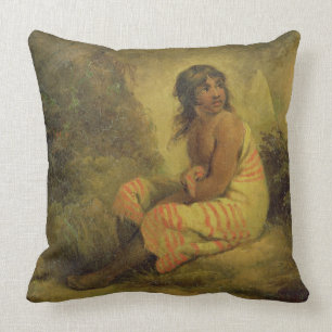 Almofada Menina indiana, 1793 (óleo nas canvas montadas no