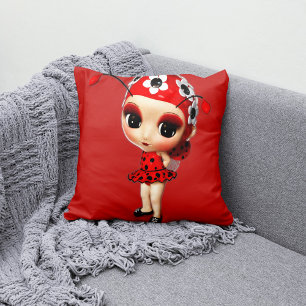 Almofada Menina Ladybug