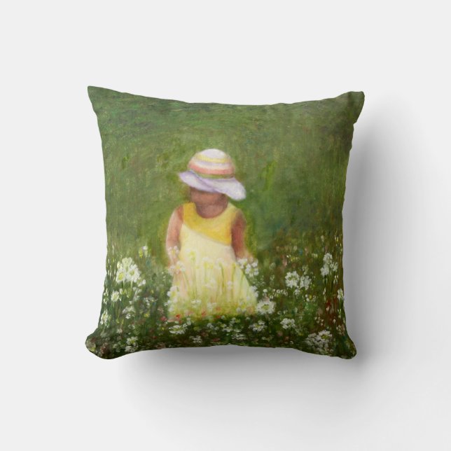 Almofada Menina no Campo Flor (Frente)