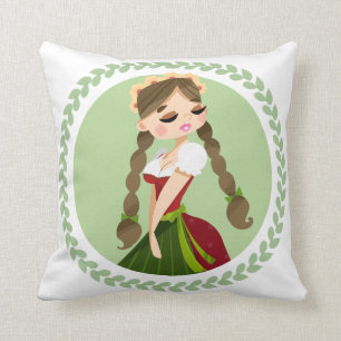 Almofada Menina no Dirndl